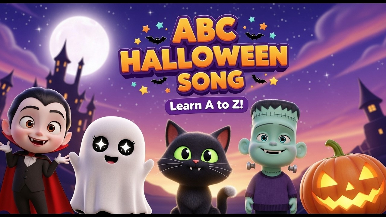 ABC Halloween Song 🎃 Learn Alphabet with Spooky Friends | Kids ...