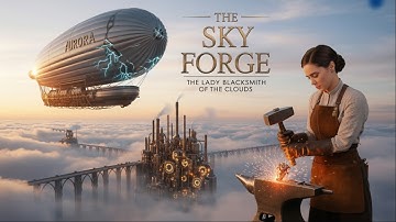The Sky Forge | The Lady Blacksmith of the Clouds – AI Steampunk Cinematic Short Film