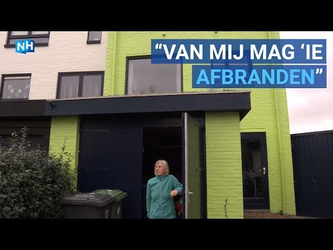 Bewoners woest om felgekleurd groen huis in Den Helder