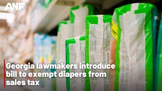 Georgia lawmakers introduce bill to exempt diapers from sales tax