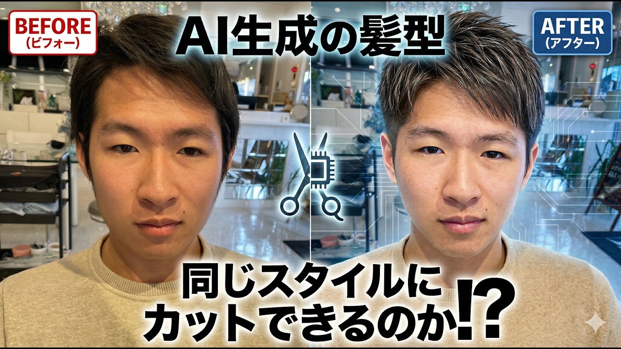 第13回】チャットGPTで作った髪型にカットできるの？#チャッピー