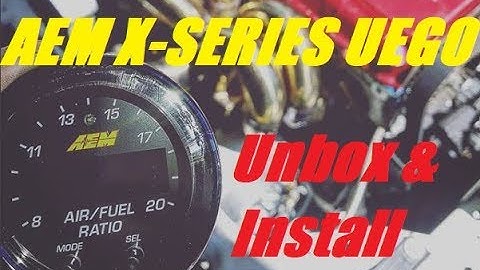 AEM X-Series Wideband Gauge Unboxing & INSTALL