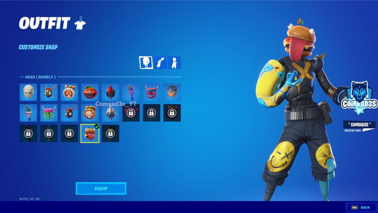 Fortnite New Snap Skin Styles Showcase (Head, Arm, Leg and Torso) All