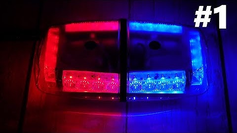 Tiếng Còi Xe Cảnh Sát 113, CSCĐ, Công An Giao Thông #1 - Đèn Ưu Tiên Cảnh Sát 24 LED | HOACON