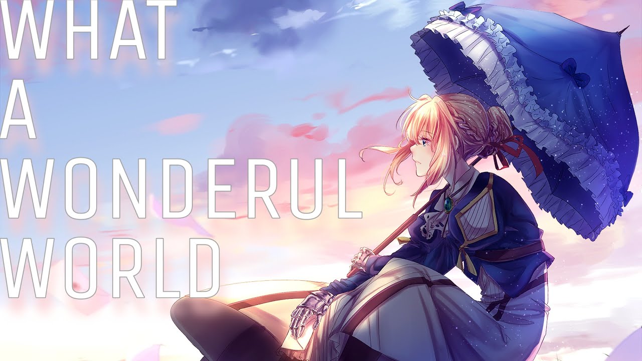 Louis Armstrong - What A Wonderful World (Lyrics) (AMV)