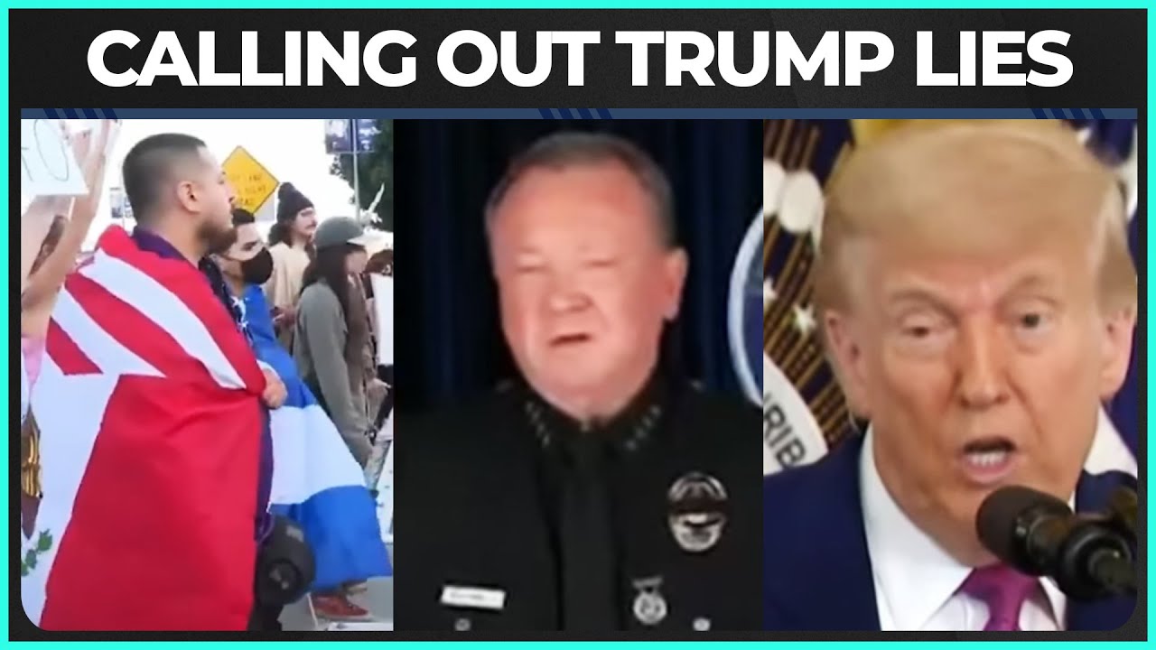 Trump Gets CALLED OUT For Protest Lies By L.A. Leaders
