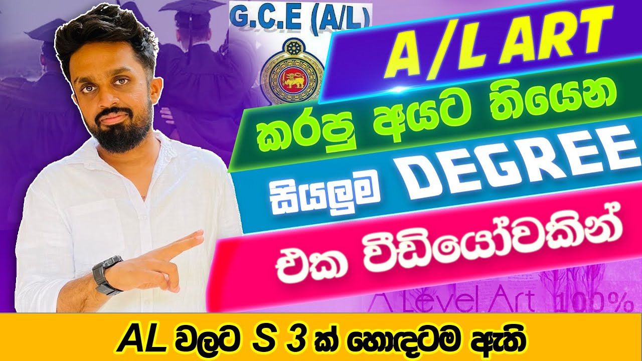 Best Degrees For Art Students | Art කරපු ලමයින්ට ලංකාවේ තියෙන හොදම පාඨමාලා | Art Degrees Sri Lanka