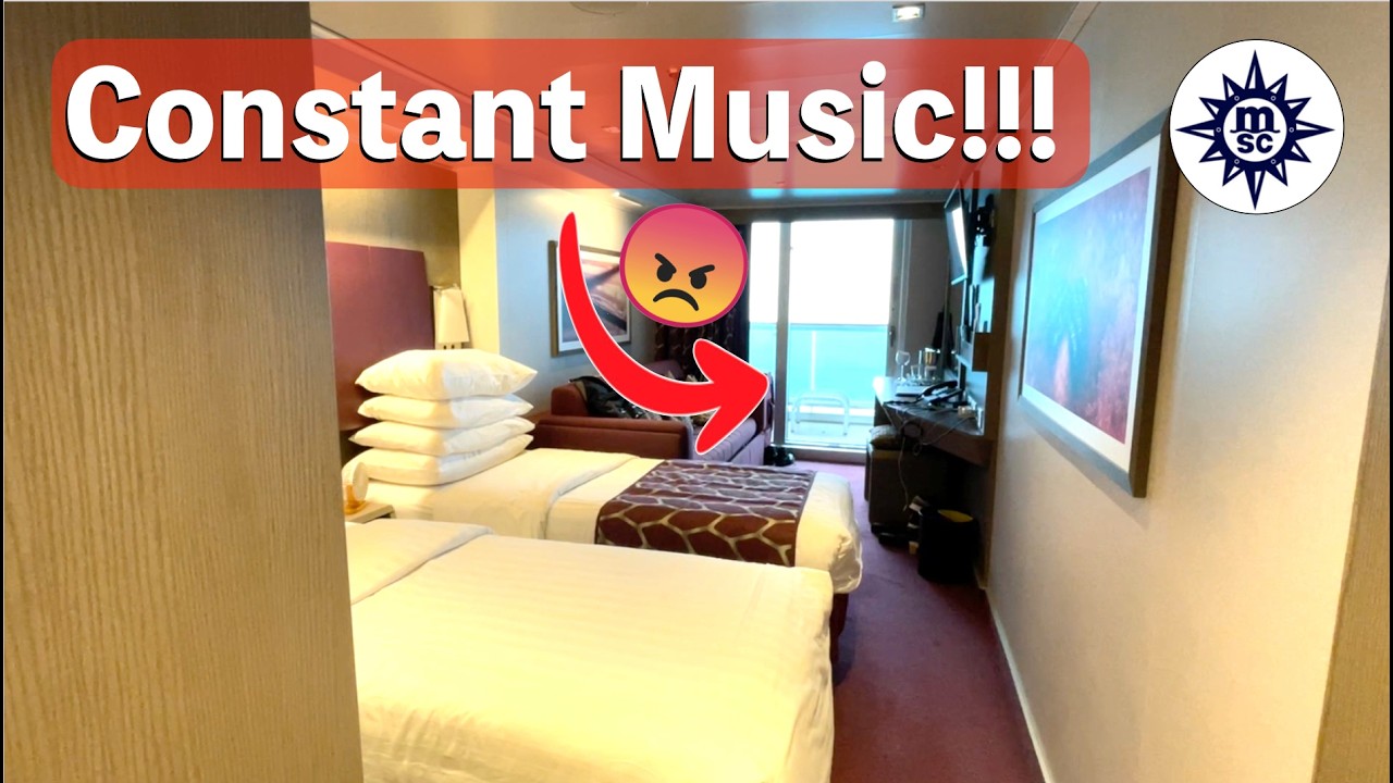 MSC Seaside Balcony Cabin - We Couldn't Relax on the Balcony at Night! - Full Tour and Review