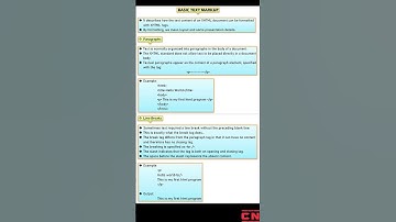 HTML BASIC SYNTAX | STANDARD XHTML DOCUMENT | BASIC TEXT MARKUP #computerscience #bca #html #web