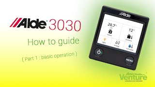 Alde 3030 control panel basic functions how to guide (part 1)