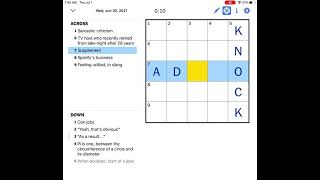 Nyt Daily Mini Crossword Puzzlejun 30