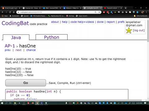 hasOne AP-1 CodingBat question