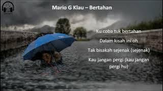 Five Minutes - Bertahan Cover by Mario G Klau (Lyric) | Kucoba tuk bertahan