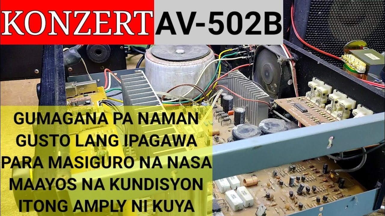 KONZERT AV-502B || UMAANDAR PA , PERO GAWIN KO NA LANG DAW PARA MA KUNDISYON SI AMP