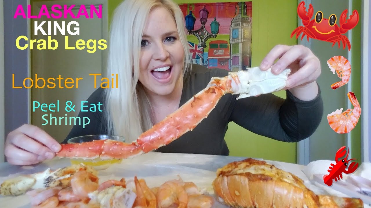 KING Crab/Lobster/Shrimp Mukbang (Eating Show) SEAFOOD from Sam's Club