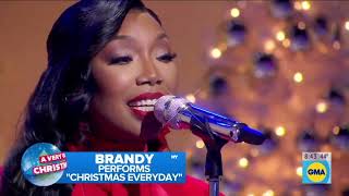 Brandy - Christmas Everyday (Live On GMA)