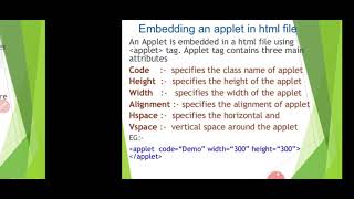 Module V- Java Applets