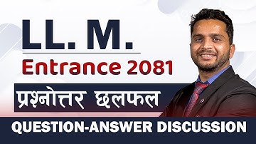 T.U. | LL.M. 2081 Entrance Exam | Questions & Answers Analysis | Lex Nepal Institute of Law