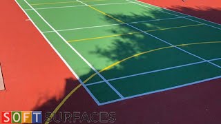 Cleaning and Painting Tennis Surface in Southport, Merseyside | Sports Court Cleaning Services