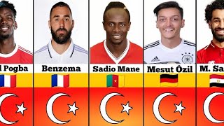 Top 50 Muslim Football Players From Different Countries.