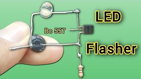 Led Strobe Light | Using Transistor Bc557 | 12 volt led Flasher Using Transistor | Flasher Circuit