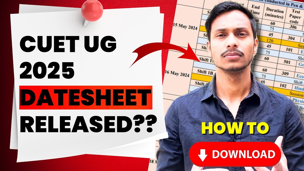 cuet ug 2025 datesheet release date | LATEST UPDATES CUET EXAMS 2025 ...