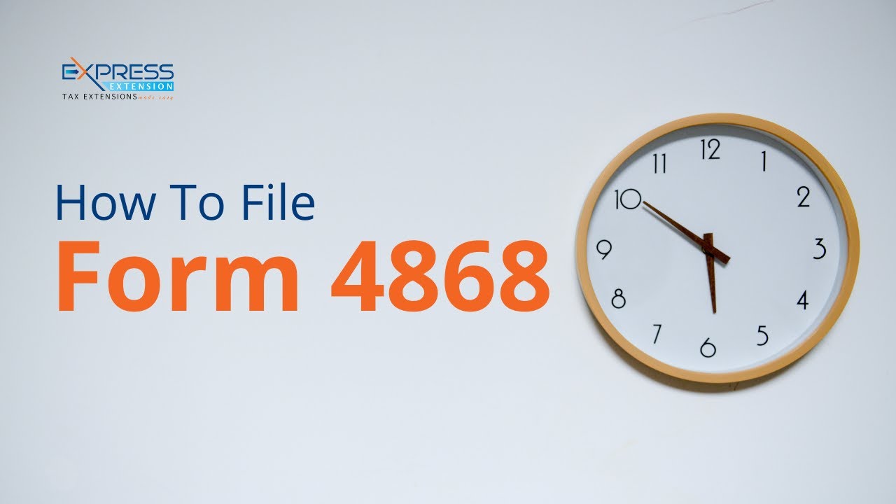 E-File IRS Form 4868 | File 1040 Extension Online