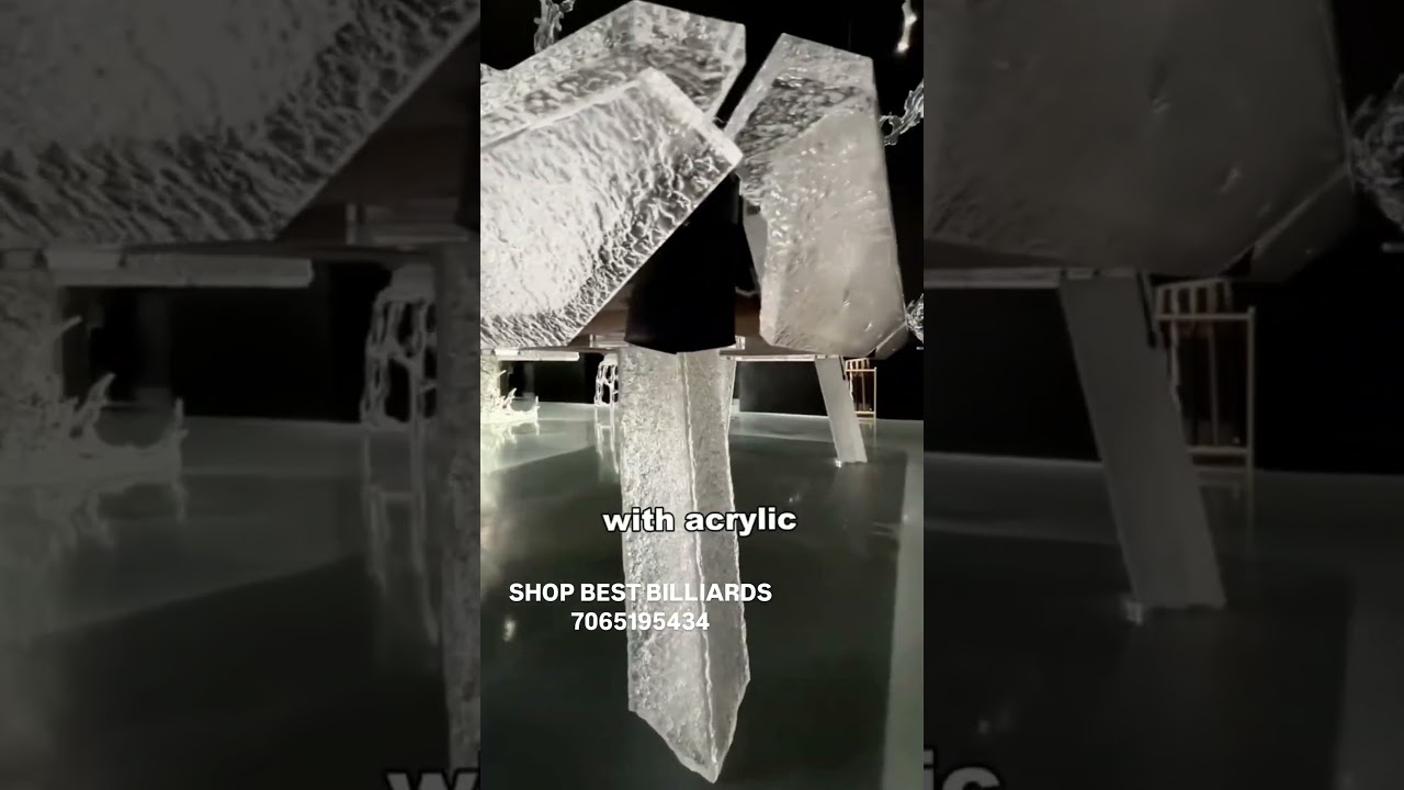 Image of video the luxury glass pool table premium quality All India delivery 3