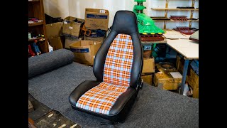 How To Restore Porsche 911 Seats. DIY a car Seat Reupholstery