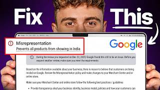 How To Fix Google Merchant Center Misrepresentation Error [2026]