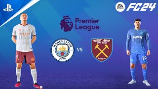 EA FC 24 | Manchester City vs West Ham United - Premier League 23/24 | PS5 Gameplay