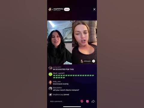 Olivia Panacci & Angelle Folse Tiktok Live - 26th August 2021 - YouTube