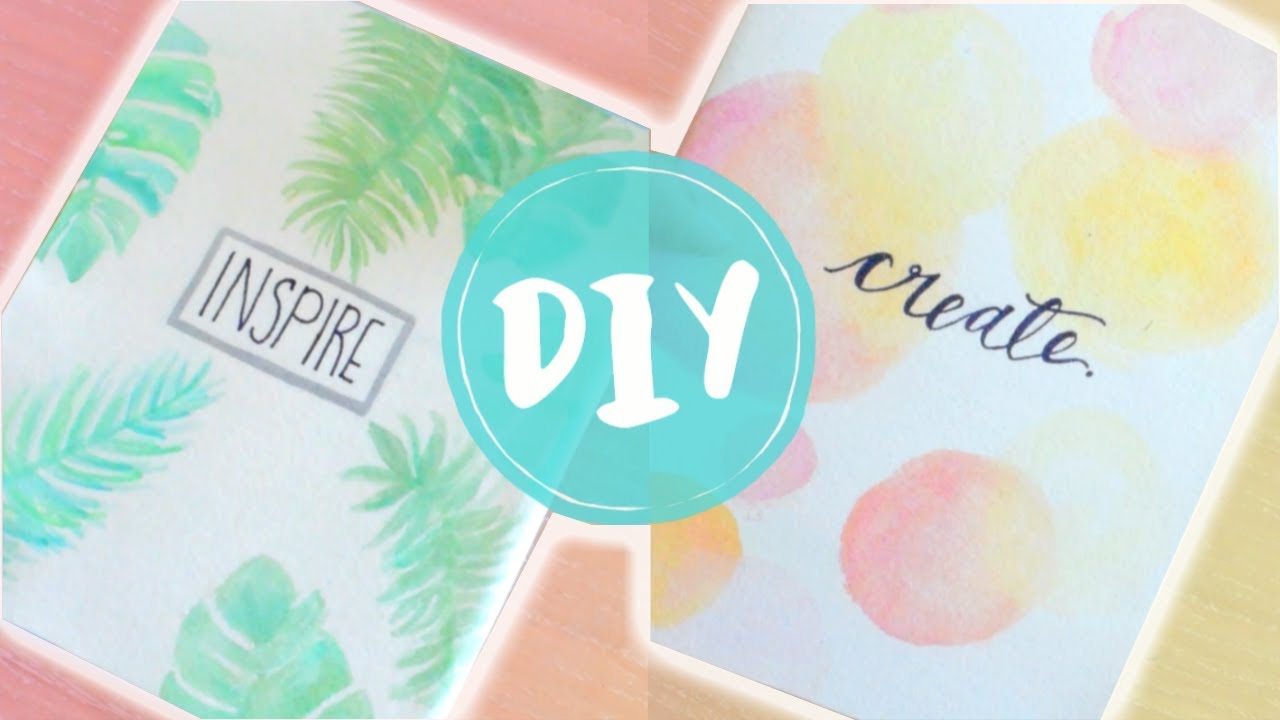 DIY watercolor journals — an easy way to fancy up inexpensive notebooks –  SheKnows