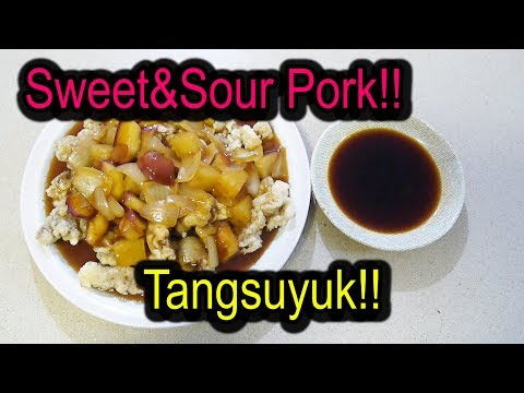 [eng-sub]-easy-cooking-korean-4th-food-simple-recipe-tangsuyuk-(-sweet-&-sour-pork-)-asian-food