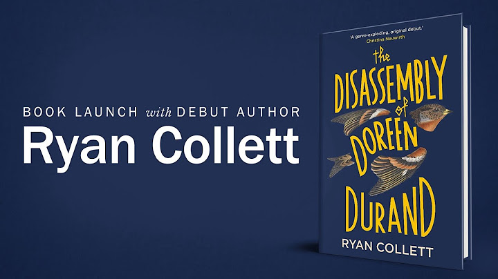Live Book Launch - The Disassembly of Doreen Durand