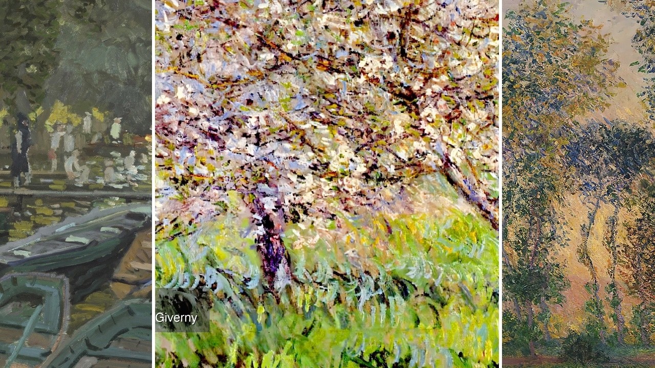 Claude Monet TV — Silent Art Gallery · September 17 Morning | Apple Trees In Bloom At… & others