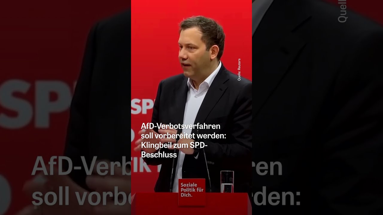 SPD Chef Klingbeil Zu M Glichem AfD Verbotsverfahren Ich Habe Auch Immer Ein St Ck Weit Gebremst 