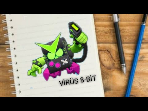 Virüs 8-Bit Çizimi How to Draw Brawl Stars 