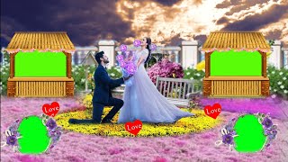 Nature / wedding / love / Green screen background video effects HD  / 3D / No-71
