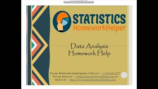 Data Analysis Homework Help