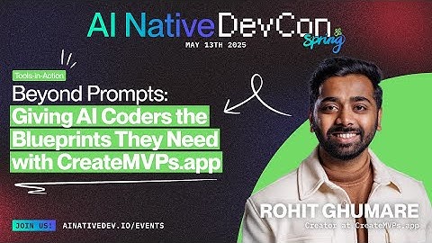 Beyond Prompts: Giving AI Coders the Blueprints They Need with CreateMVPs app with Rohit Ghumare