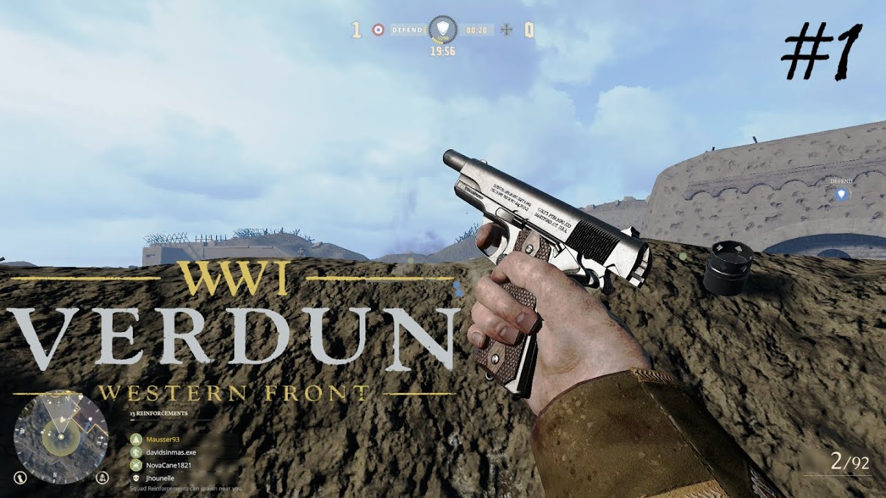 VERDUN - WWI WESTERN FRONT - Fort Douaumont #1 (PC HD) [1080p60FPS]