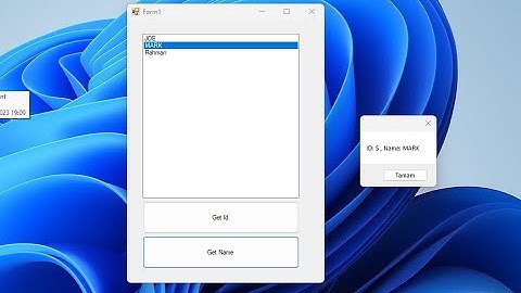 Listbox Binding with Data ID and Name