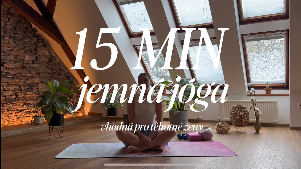 15 MIN JEMNÁ (těhotenská) JÓGA I na protažení & relaxaci I Aurora by Viktorie