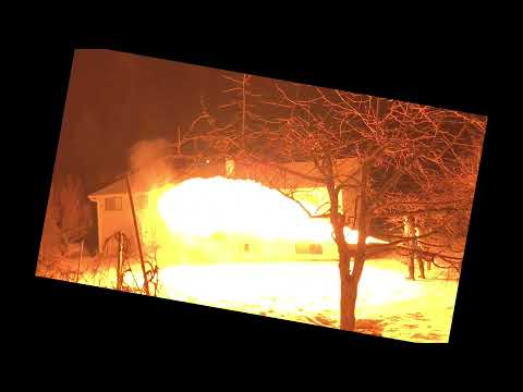 Large Backpack Liquid Fuel Flamethrower Night Demo