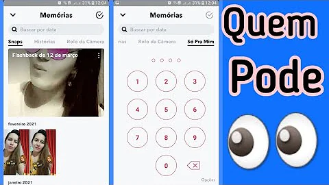 Quem pode ver as memórias do Snap?