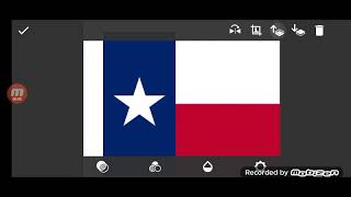Texas Flag Map