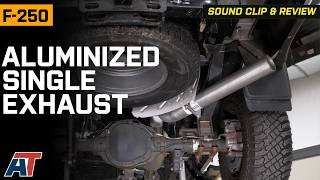 2017-2022 F-250 4-Inch Aluminized Single Exhaust with HVS Welded Muffler Review & Install