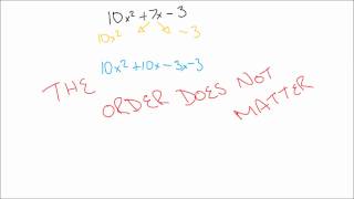 How to factor trinomials when A is not 1