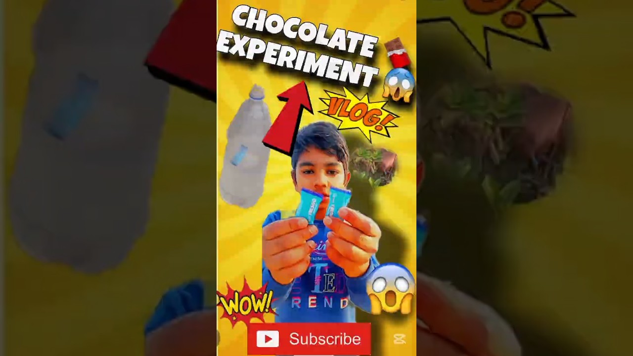 😱CHOCOLATE EXPERIMENT 🍫 😋 